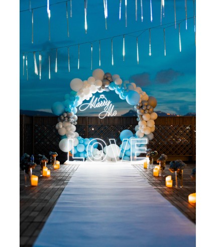 Something Blue - Proposal Decoration